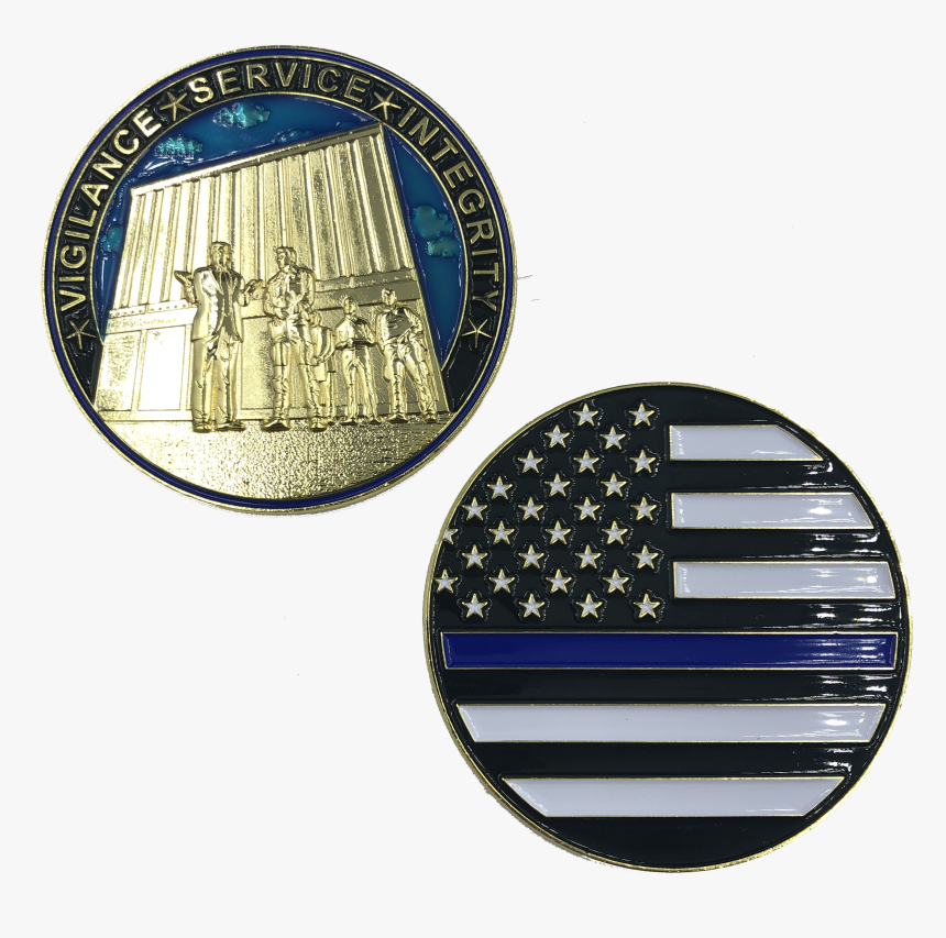 J 016 Thin Blue Line Trump Maga At The Wall Cbp Challenge - American Flag, HD Png Download