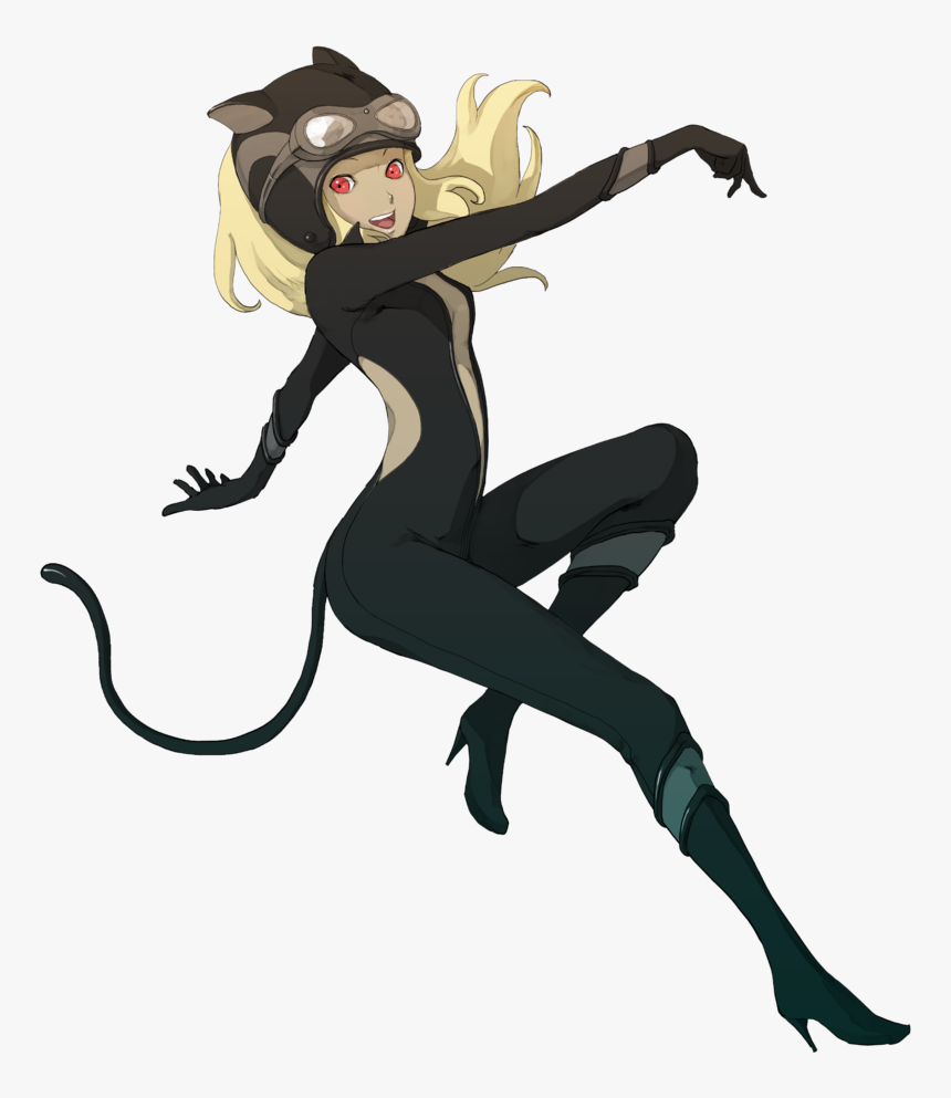I Captured A Few Sketches And - Gravity Rush 2 Cat Costume, HD Png Download
