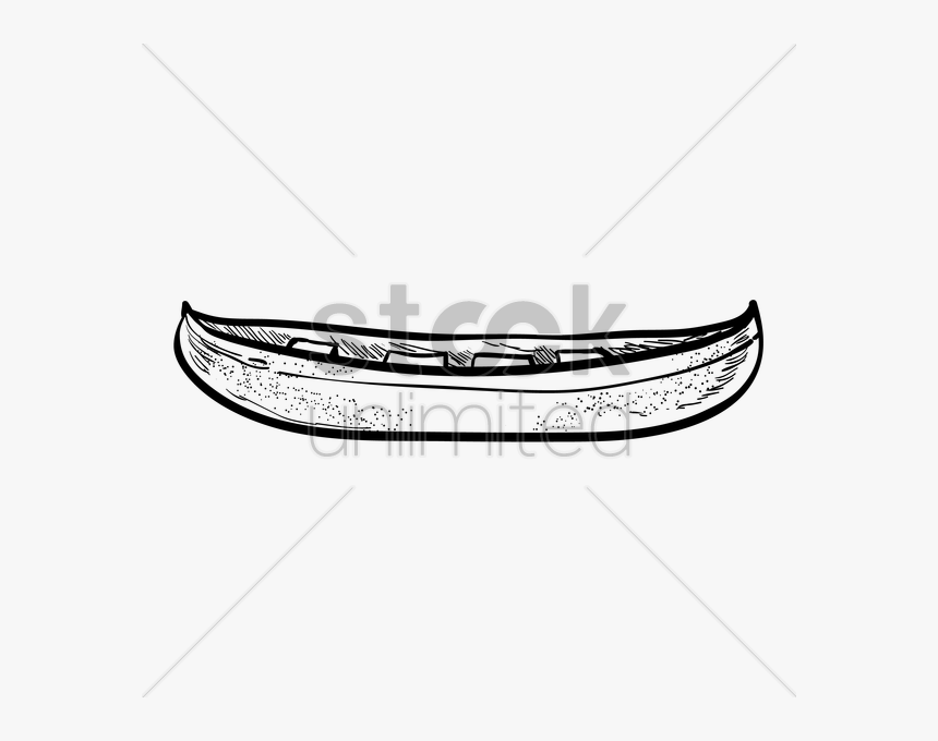 Canoe Vector Image - Circle, HD Png Download