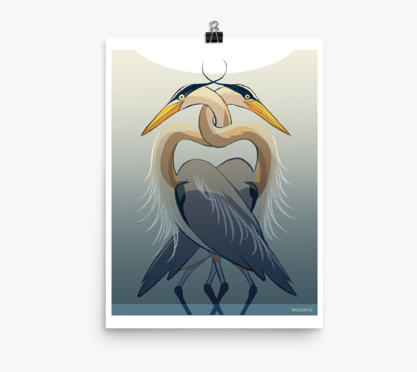Blue Heron Png, Transparent Png