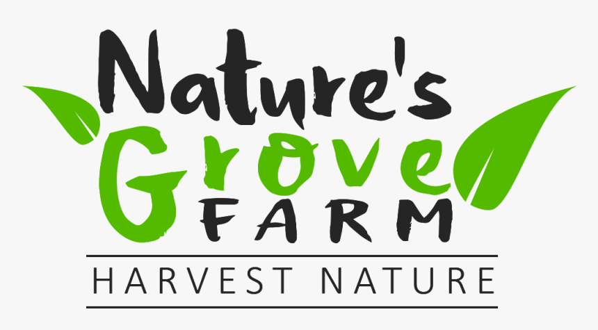 Cropped Natures Grove Farm Logo 3 - Calligraphy, HD Png Download