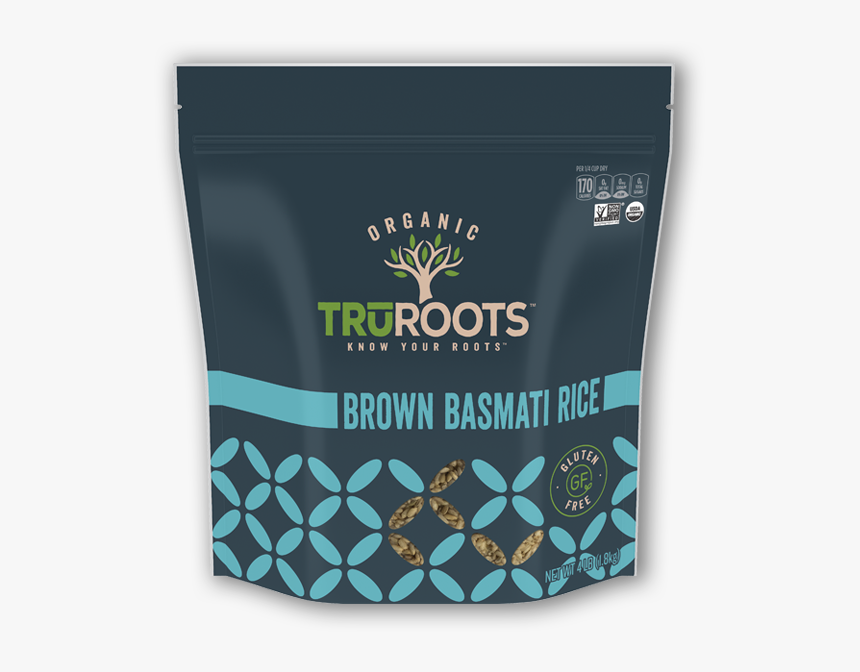 Organic Brown Basmati Rice - Truroots Quinoa Sprouted, HD Png Download