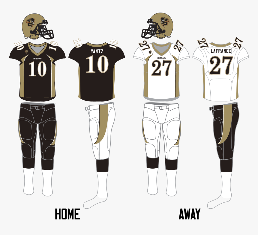 Manitoba Bisons Football Uniform 2008-current - Manitoba Bisons Football Jersey, HD Png Download