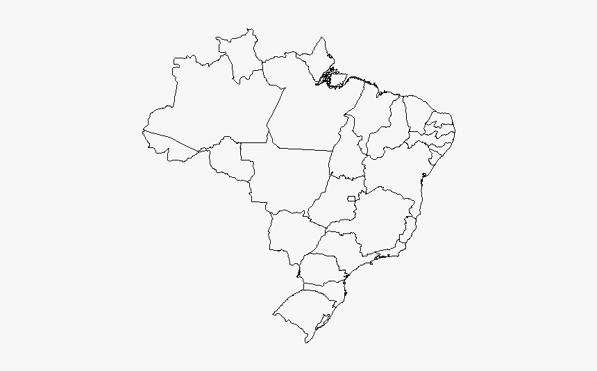 Plot Zoom - Mapa Do Brasil Contorno Png, Transparent Png