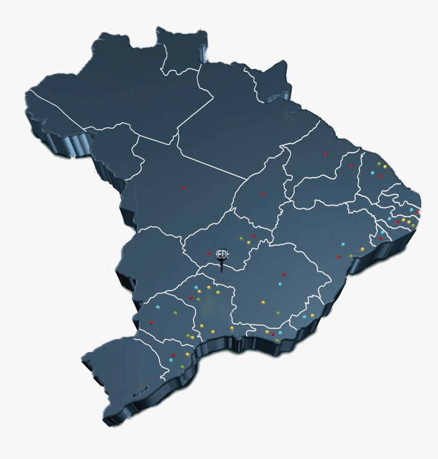 Atuamos Em Qualquer Parte Do Brasil, Temos Técnicos - Transparente Mapa Do Brasil Png, Png Download