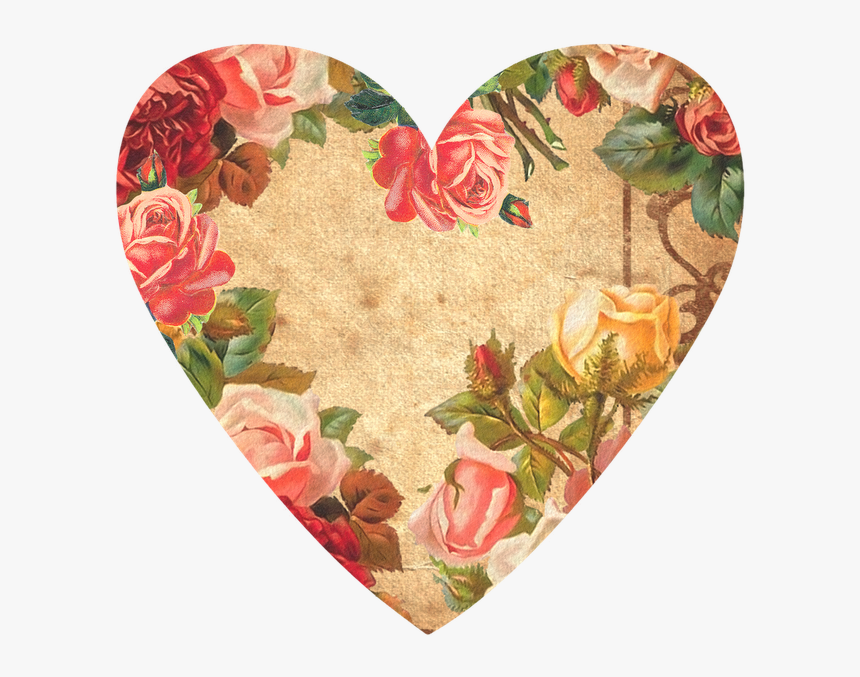 Corazones Vintage Png - Vintage Rose, Transparent Png
