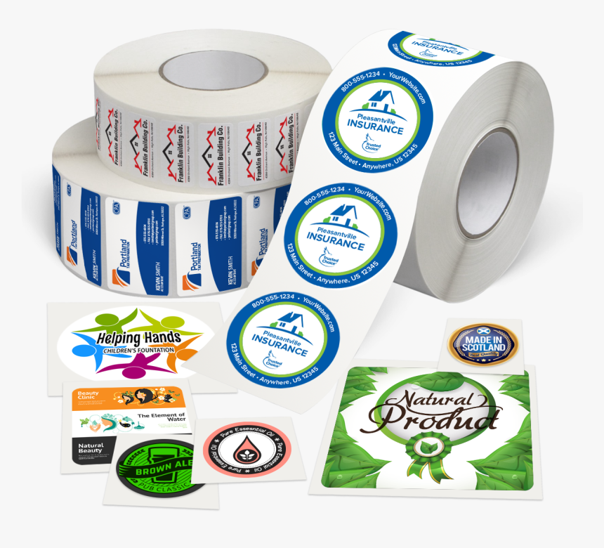 Picture Of Custom Roll Labels, HD Png Download