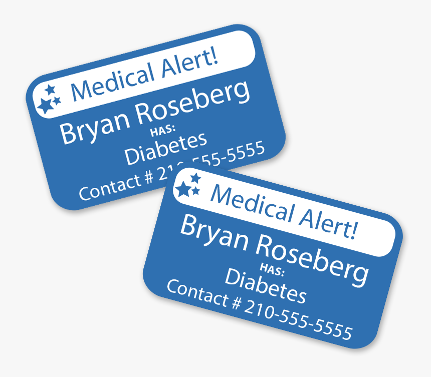 Medic Alert Labels For Diabetes, Autism And More - Bcc Research, HD Png Download