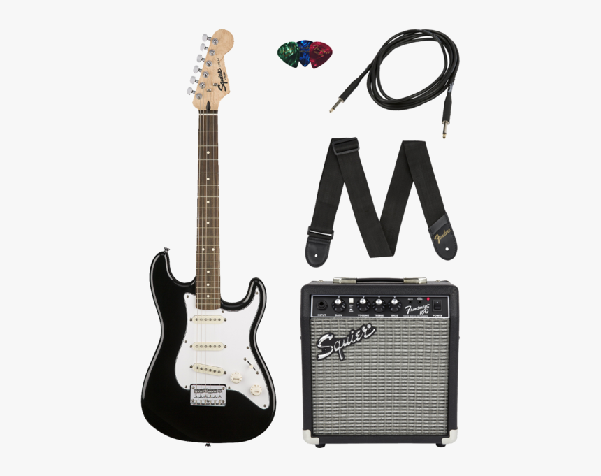 Paquete De Guitarra Electrica Squier 0301812006 Pk - Fender Squier Stratocaster, HD Png Download