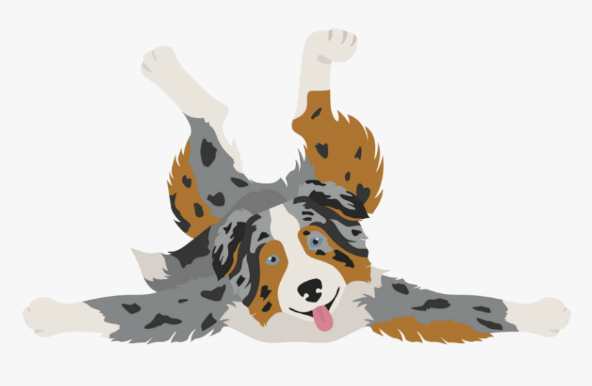 Illustration Australian Shepherd, HD Png Download