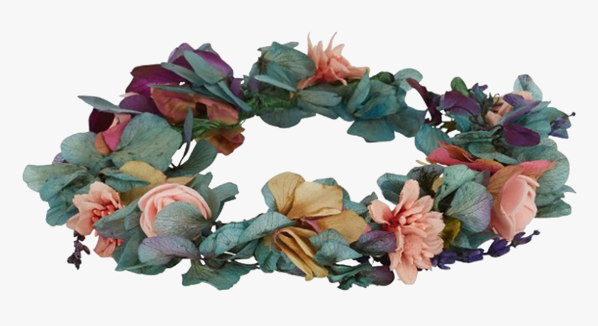 Fabric Flower Png Free Download - Wreath, Transparent Png