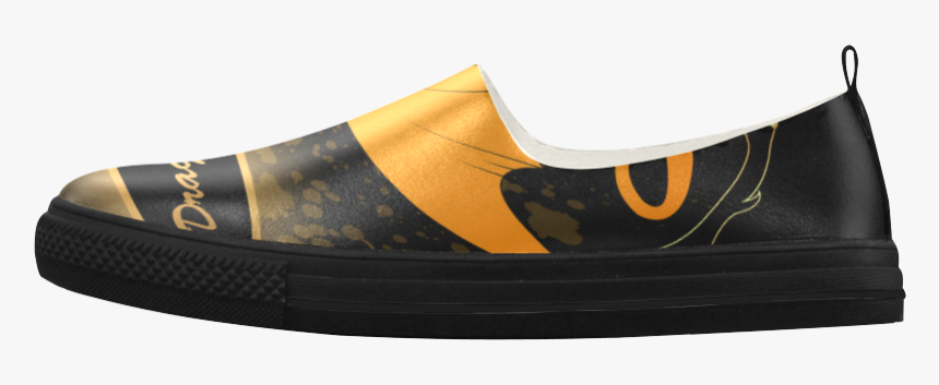 Funny Cartoon Dragon Apus Slip-on Microfiber Men S - Slip-on Shoe, HD Png Download