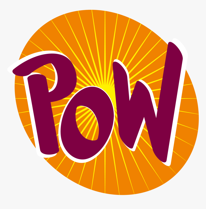 Pow Png Onomatopoeia - Graphic Design, Transparent Png