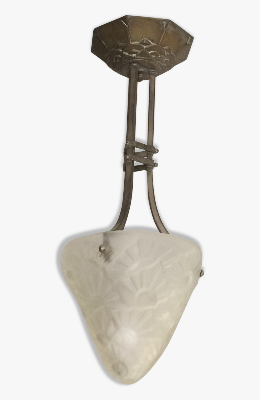 Suspension Art Deco Degue Bronze Chiseled And Casing - Locket, HD Png Download