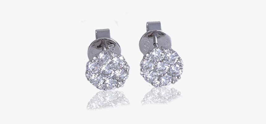 Diamond Set Studs - Earrings, HD Png Download