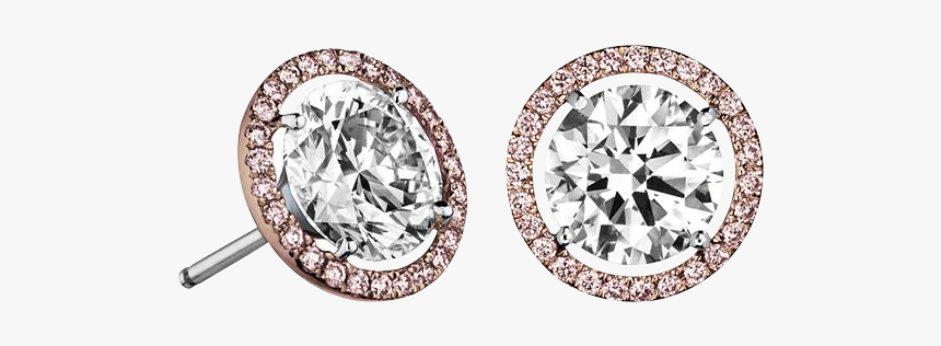 Cz Diamond Stud Earrings - Earrings, HD Png Download