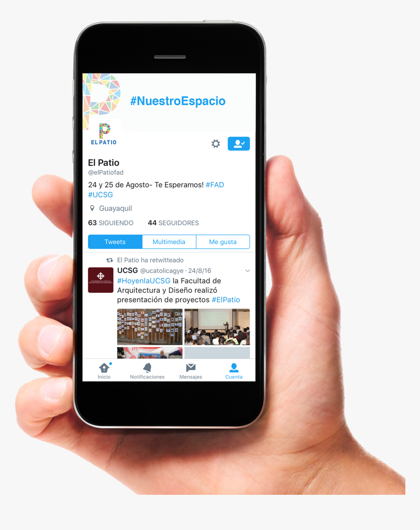 Smartphone In Hand Png, Transparent Png