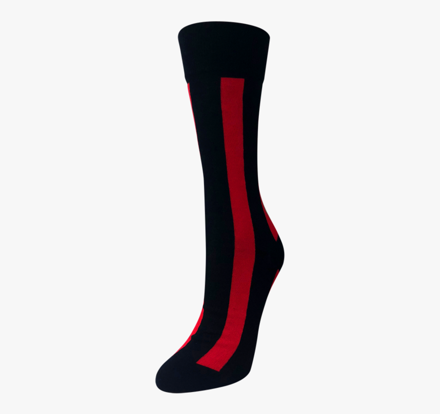 Vertical Striped Black Socks - Sock, HD Png Download
