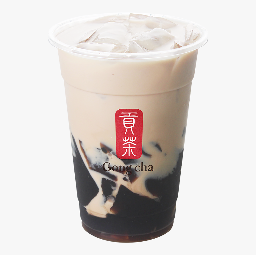 Milk Tea With Grass Jelly Gong Cha Title With Transparent Bg, HD Png