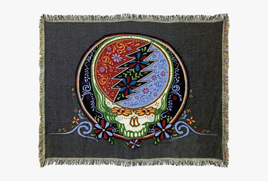 Woven Cotton Blanket With A Grateful Dead Steal Your - Grateful Dead Steal Your Face, HD Png Download