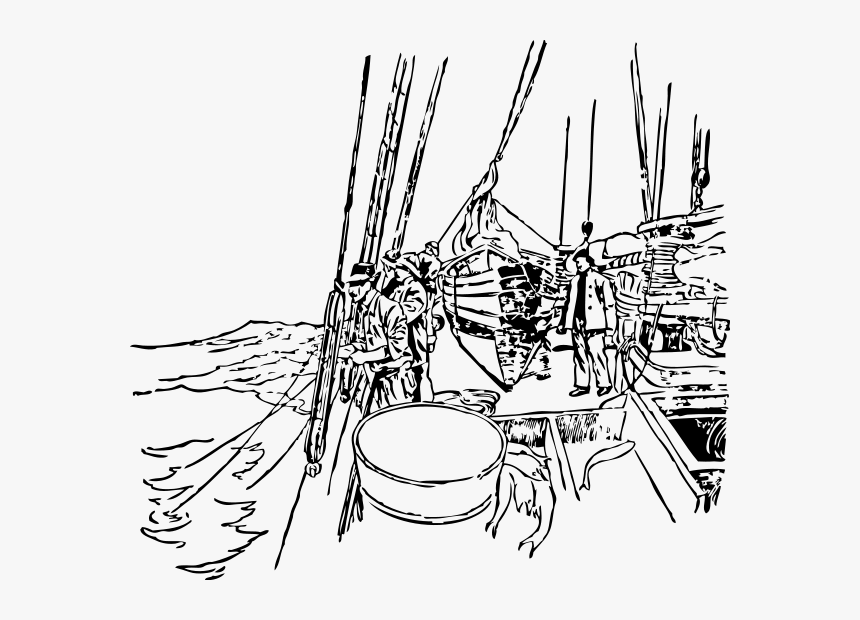 Fishing From The Rail Png Images - Fishing Clip Art, Transparent Png