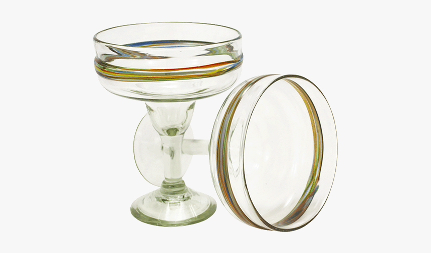Bambeco Rainbow Margarita Glass 2pk - Champagne Stemware, HD Png Download