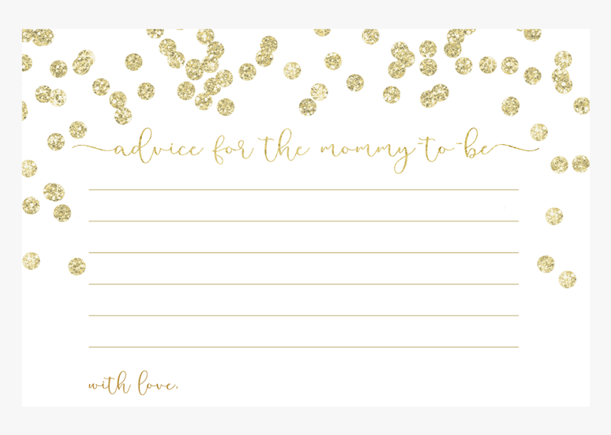 A Brunch For Baby Gold Advice Card - Diaper Raffle Tickets Gold, HD Png Download