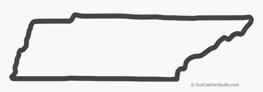 Free Tennessee Outline With Home On Border, Cricut - State Of Tennessee Outline, HD Png Download