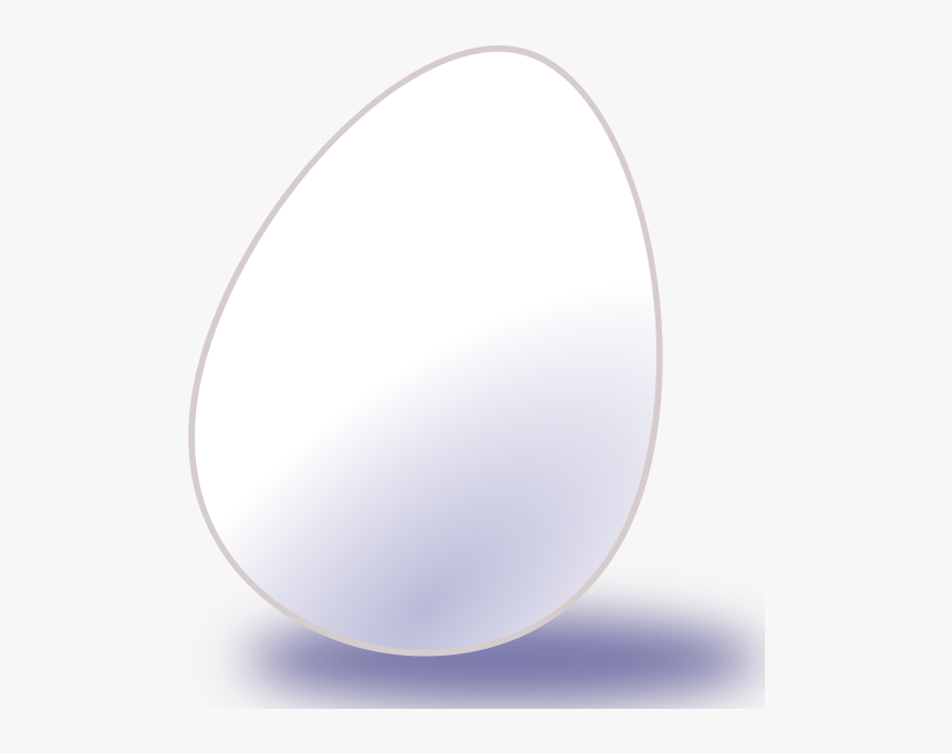 Vector Image Of White Egg With Shadow - Cartoon Penguin Egg, HD Png Download
