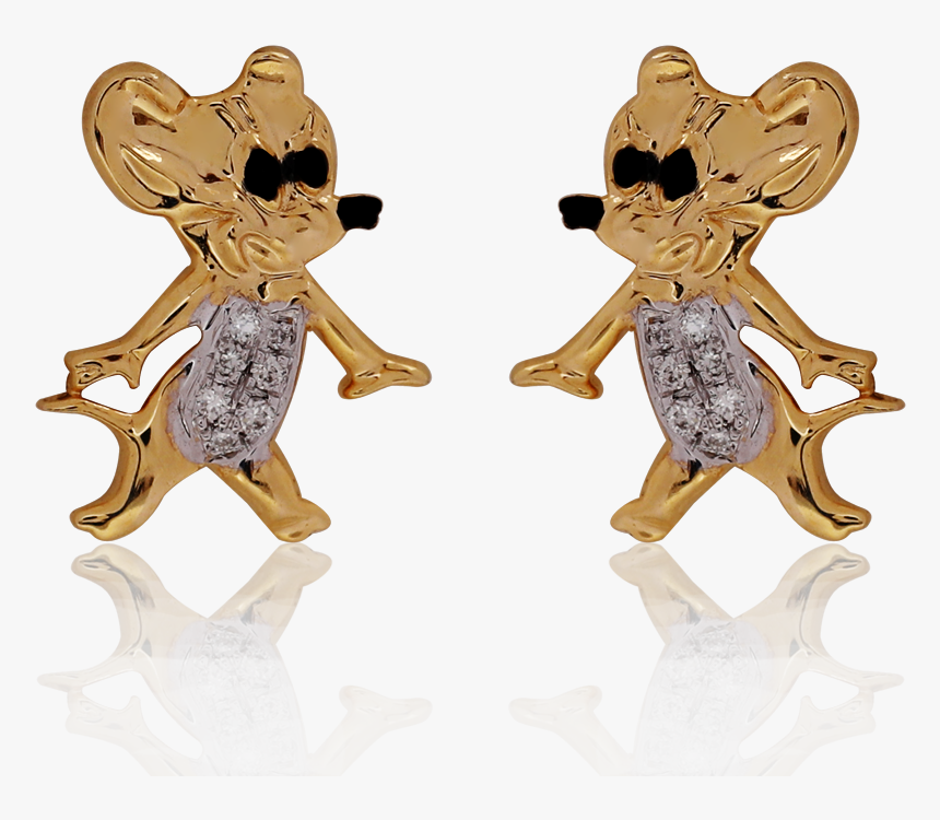 Cute Jerry Mouse Earrings - Figurine, HD Png Download