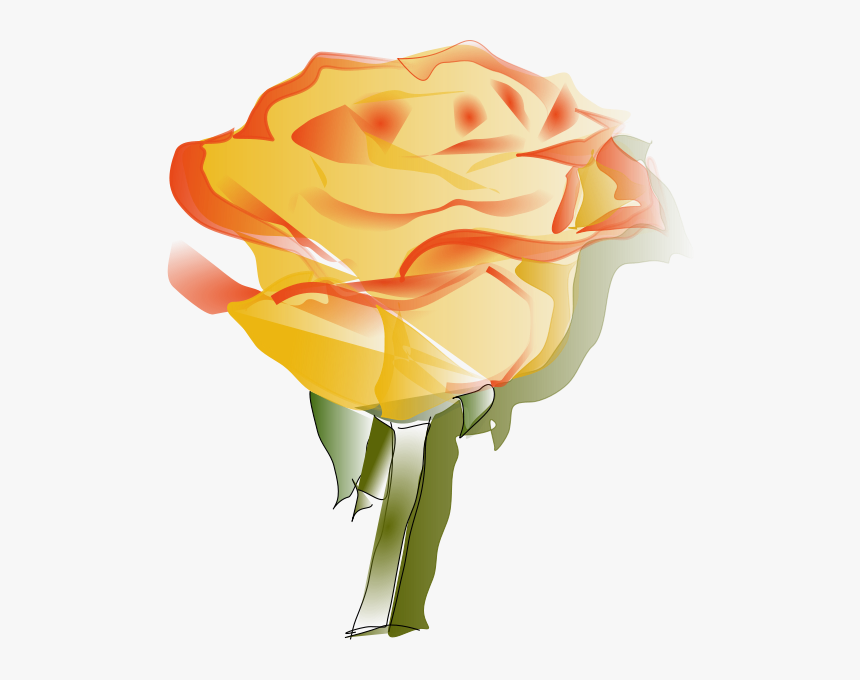 Yellow Rose Png Clip Arts - Yellow Rose Tattoo Designs, Transparent Png