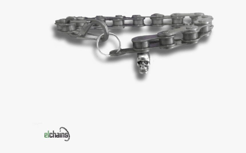 Stainless Steel Skull Bike Chain Bracelet Elchains™, HD Png Download