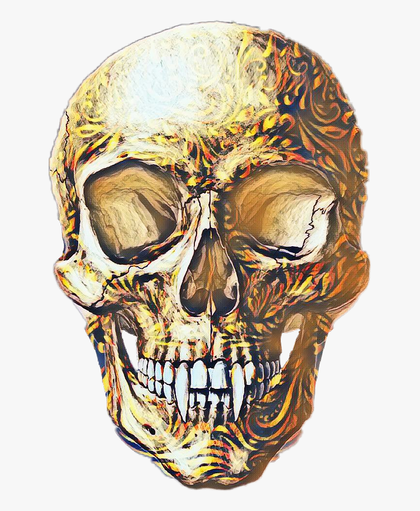 Vampire Skull Png - Skull, Transparent Png