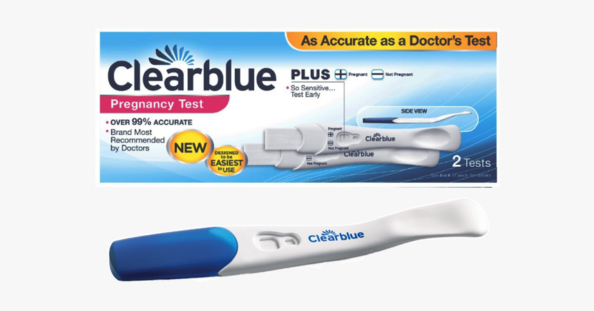 Clear Blue Raskaustesti, HD Png Download
