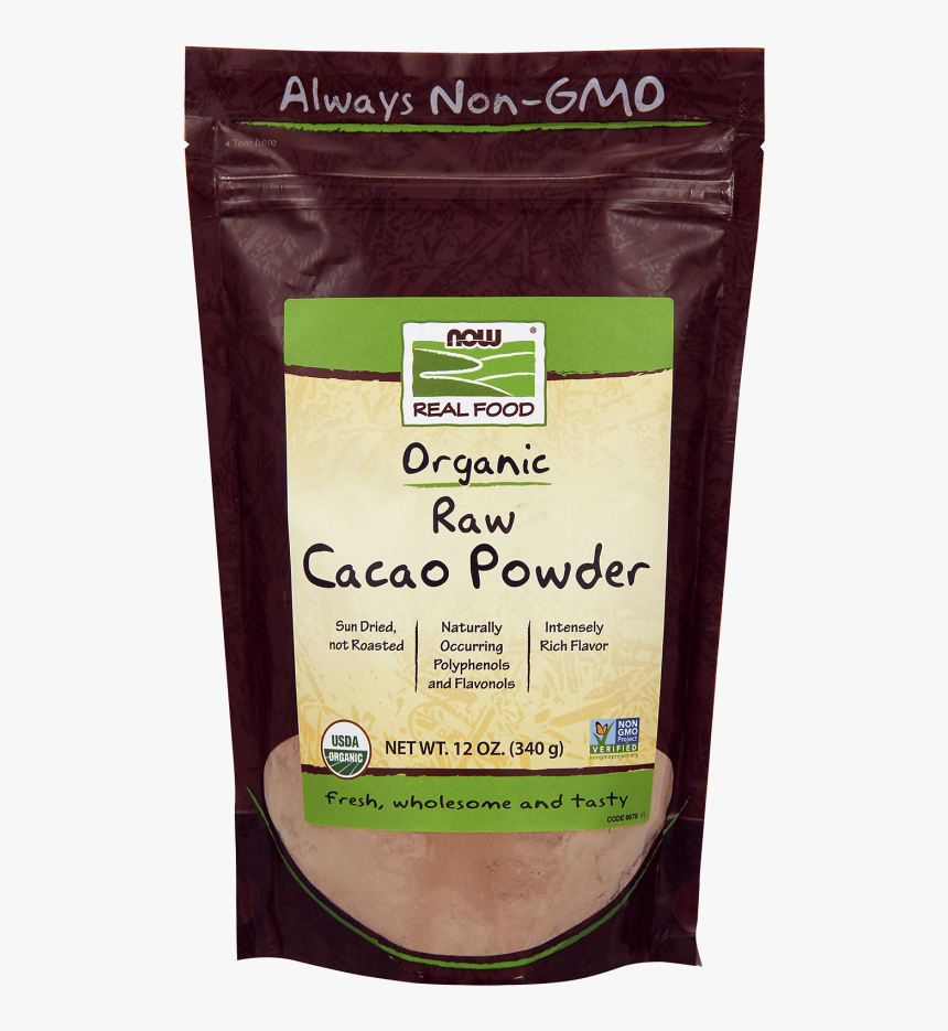 Cacao Powder, Raw & Organic - Now Macadamia Nuts, HD Png Download