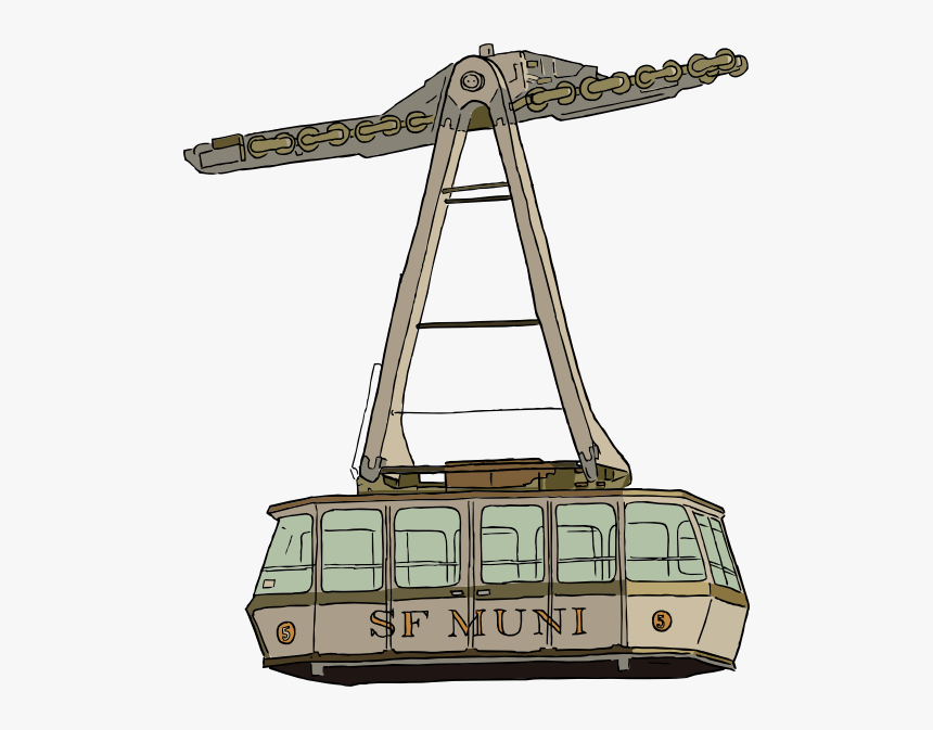 Free Vector Aerial Tramway Clip Art - Palm Springs Tram Drawing, HD Png Download