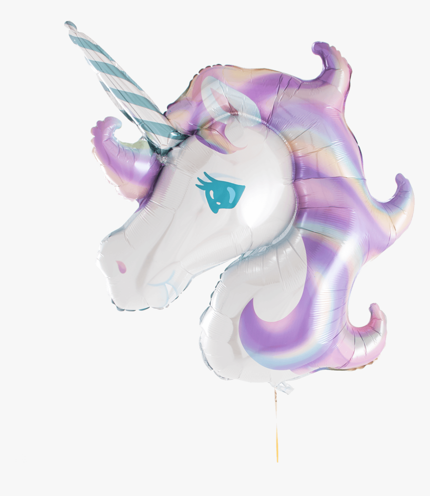 Pastel Unicorn Balloon - Illustration, HD Png Download