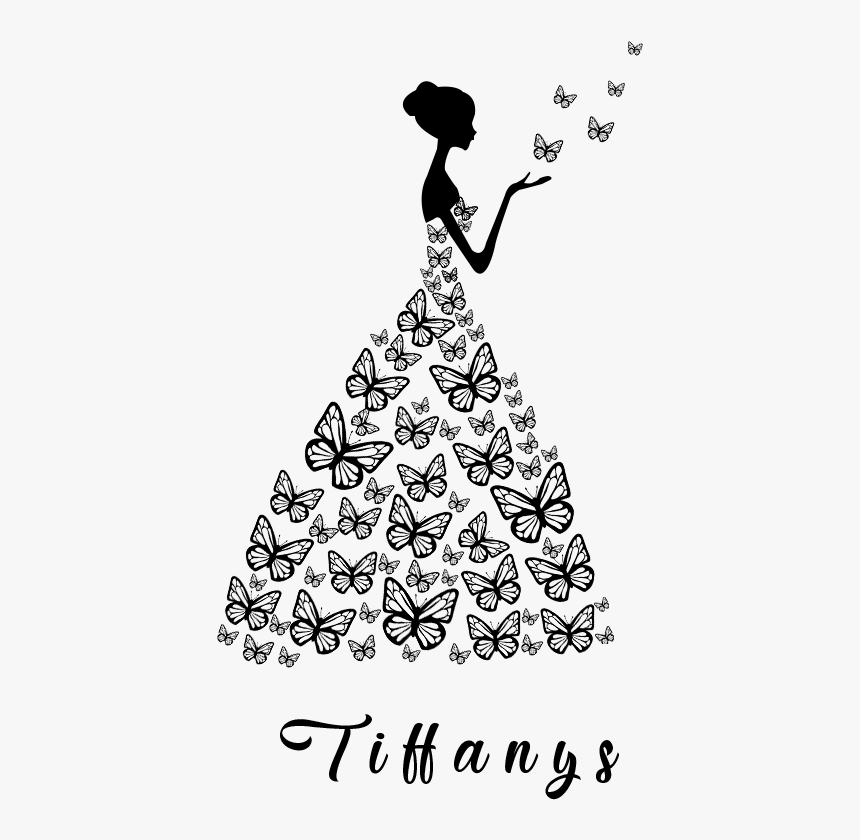 Alquiler Vestidos Noche - Miss Pageant Silhouette Butterfly, HD Png Download