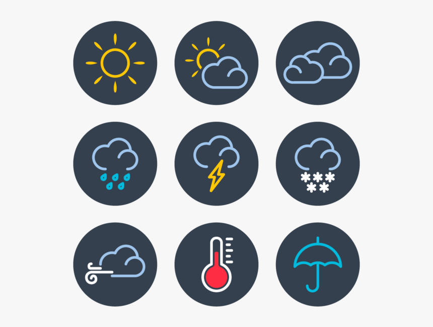 Web Illustration Vector Design Weather Responsive Icon - Weather Illustration Png, Transparent Png