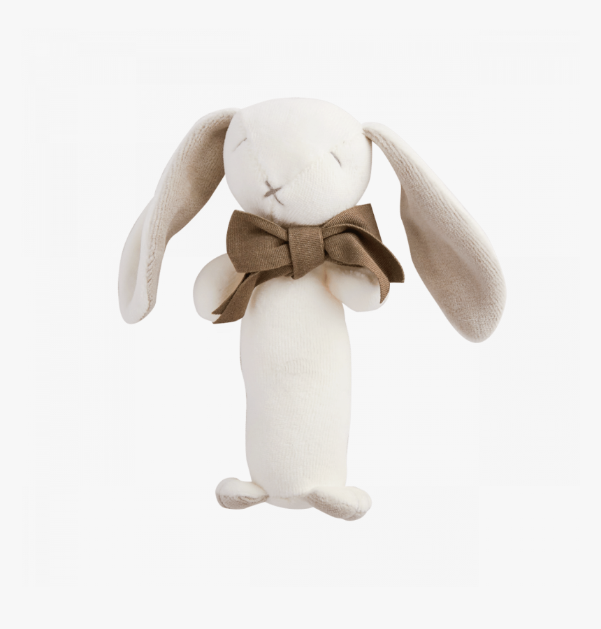 Bunny Stick Rattle 
 Title Bunny Stick Rattle - Stuffed Toy, HD Png Download