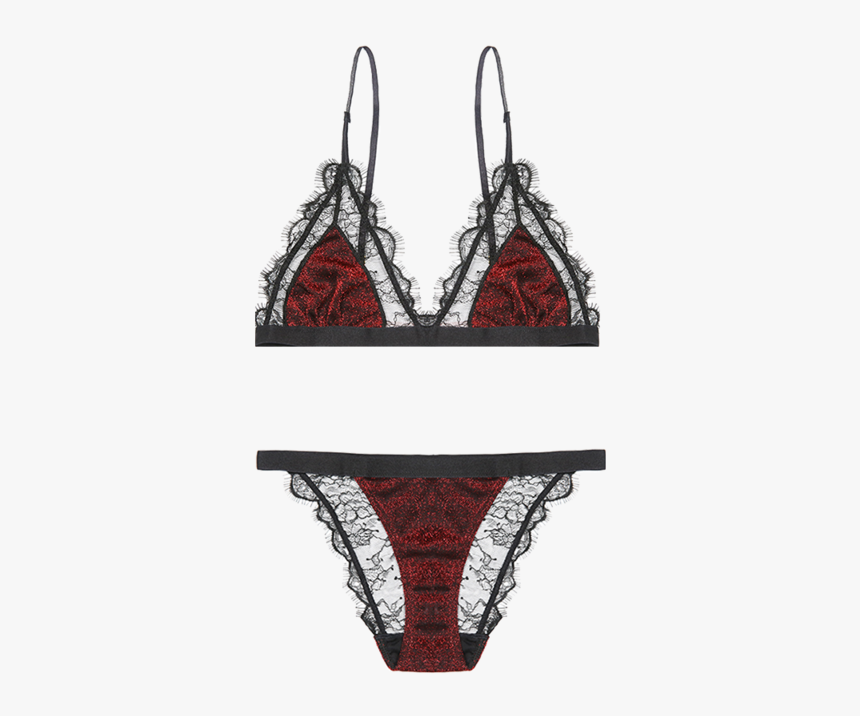 Lace Bra Set Chiffon Sexy Bikini Sexy Temptation To - Lingerie Top, HD Png Download