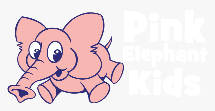 Pink Elephant Kids Parties - Cartoon, HD Png Download