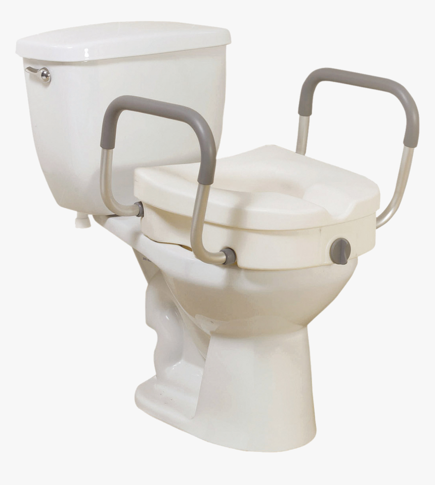 Viverity Locking Raised Toilet Seat With Arms - Raised Toilet Seat With Arms, HD Png Download