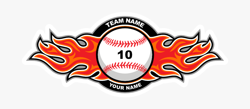 Baseball With Red Flames Sticker - Hockey Combloux Logo, HD Png Download