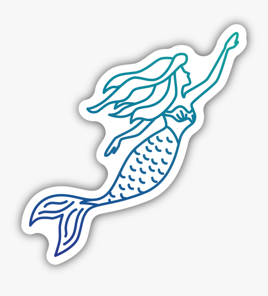 Mermaid Sticker, HD Png Download