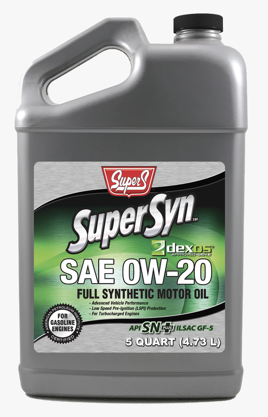 Super S Supersyn Dexos1 Gen2 Full Synthetic Sae 0w - Leather, HD Png Download