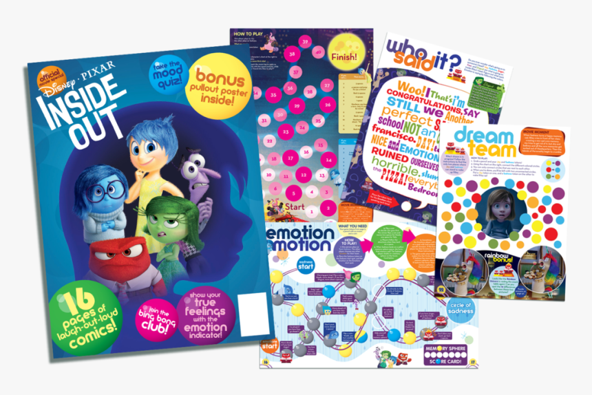 Inside Out Movie Magazine, HD Png Download