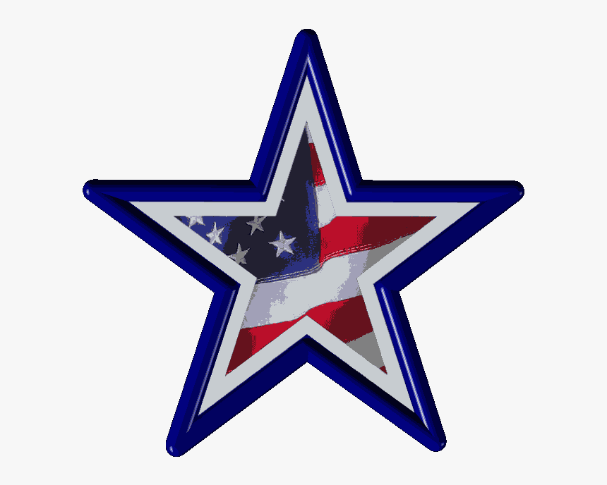 Dallas Cowboys Star Gif Clipart , Png Download - Cowboys Star American Flag, Transparent Png