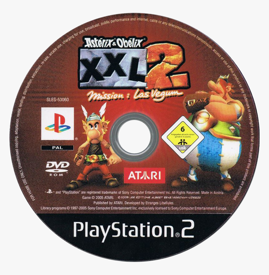 Asterix Obelix Xxl Ps2 Dvd Label, HD Png Download