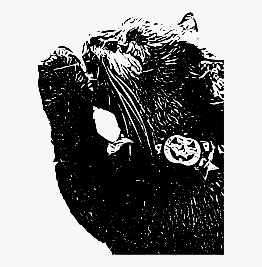 Transparent Cute Black Cat Png - Illustration, Png Download